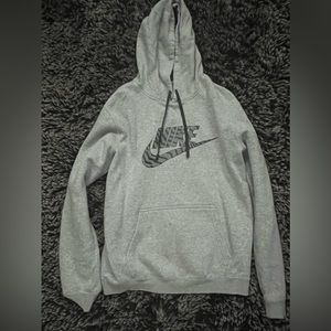 Grey Nike hoodie size medium